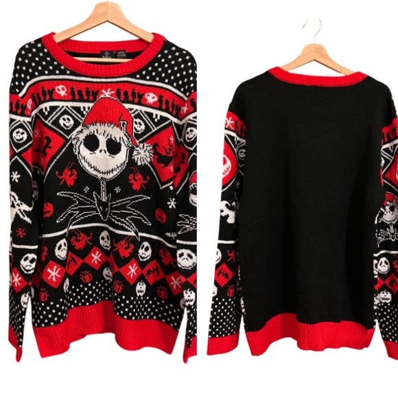 NWT  Disney Tim Burton’s The Nightmare Before Christmas Sweater - Size XXL - Picture 1 of 4